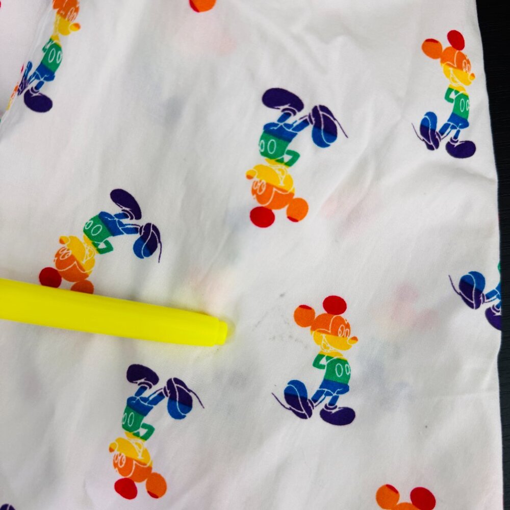 Mickey Mouse Shirt Mens Small Rainbow Pride Button Up Disney Parks World NEW S - Picture 6 of 9